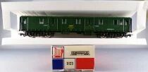 Jouef 5123 Ho Sncf Voiture Fourgon &agrave; Bagages Dmyi 18989 ex Drg Livr&eacute;e Vert Neuf Boite Tricolore