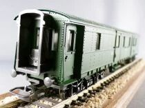 Jouef 5123 Ho Sncf Voiture Fourgon &agrave; Bagages Dmyi 18989 ex Drg Livr&eacute;e Vert Neuf Boite Tricolore