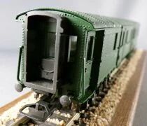 Jouef 5123 Ho Sncf Voiture Fourgon &agrave; Bagages Dmyi 18989 ex Drg Livr&eacute;e Vert Neuf Boite Tricolore