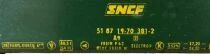 Jouef 5291 Ho Sncf Uic Coach A9 1st Class Green & Stainless Steel Livery Clear Plastic Box