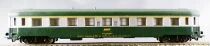 Jouef 5291 Ho Sncf Uic Coach A9 1st Class Green & Stainless Steel Livery Clear Plastic Box