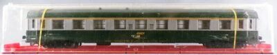 Jouef 5291 Ho Sncf Uic Coach A9 1st Class Green & Stainless Steel Livery Clear Plastic Box