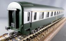 Jouef 5291 Ho Sncf Voiture Uic A9 1ère Classe Vert & Inox Boite Rouge