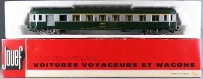 Jouef 5294 Ho Sncf Voiture Uic A7D Mixte 1�re Classe Fourgon Livr�e vert & gris Boite Rouge