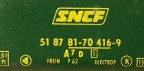 Jouef 5294 Ho Sncf Voiture Uic A7D Mixte 1&egrave;re Classe Fourgon Livr&eacute;e vert & gris Boite Rouge