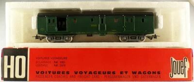 Jouef 5420 Ho Sncf Fourgon � Bagages Dqd2 mify 18777 Est Livr�e Vert Eclairage Boite Rouge