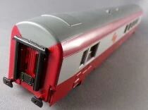 Jouef 5482 Ho Sncf Voiture Restaurant Grill Express Rouge & Gris Am&eacute;nag&eacute;e Eclairage Figurines Passager sans Bogie ni Boite