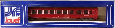 Jouef 5490 Ho Sncf Dev Type Restaurant Coach Red Livery Blue Box