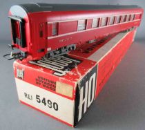 Jouef 5490 Ho Sncf Dev Type Restaurant Coach Red Livery Red Box