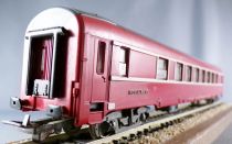 Jouef 5490 Ho Sncf Dev Type Restaurant Coach Red Livery Showcase Box