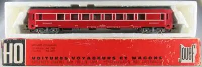 Gégé 6407 HO SNCF Voiture Restaurant Dev 518788-80006-9 Rouge Aménagée Éclairage