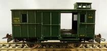 Jouef 5648 Ho R&eacute;seau Etat Fourgon &agrave; Gu&eacute;rite Type D 25161 Livr&eacute;e Vert Boite Bleue