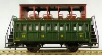 Jouef 5649 Ho Etat 2nd Class B9x Double Deker Coach 20303 Green Profi no Box