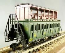 Jouef 5649 Ho Etat 2nd Class B9x Double Deker Coach 20303 Green Profi no Box