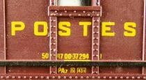Jouef 5651 Ho Sncf Voiture Postale Ocem 21,6M Bureau Ambulant Paz 508700-37294-1 Boite Bleue