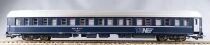 Jouef 5784 Ho CffF Ffs Sbb Voiture Lits T2s WLAB 7185 75-71450-4 Bleu Ten Toit Alu sans boite