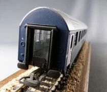 Jouef 5784 Ho CffF Ffs Sbb Voiture Lits T2s WLAB 7185 75-71450-4 Bleu Ten Toit Alu sans boite