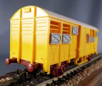 Jouef 600200 Ho Sncf Covered Wagon Animals Yellow Mint no Box