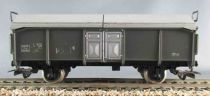 Jouef 622 Ho Sncf Gondola Wagon Sliding Roof ITto 90498 Grey Clear Plastic Box