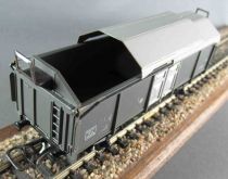 Jouef 622 Ho Sncf Gondola Wagon Sliding Roof ITto 90498 Grey Clear Plastic Box