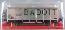 Jouef 625 Ho Sncf Badoit / Evian Metalic Covered Wagon Crystal Box