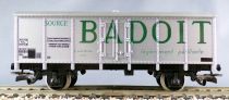 Jouef 625 Ho Sncf Badoit / Evian Metalic Covered Wagon Crystal Box