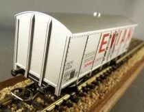 Jouef 625 Ho Sncf Evian Badoit Metallic Covered Wagon 2 Axles with Red Sleeve Box