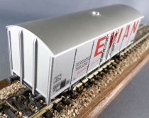 Jouef 625 Ho Sncf Wagon Couvert Métallique 2 Essieux Badoit / Evian Boite Cristal