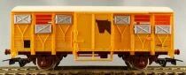 Jouef 6252 Ho Sncf Covered Wagon Animals Yellow Blue Box