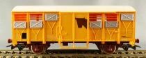 Jouef 6252 Ho Sncf Covered Wagon Animals Yellow Blue Box