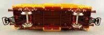 Jouef 6252 Ho Sncf Covered Wagon Animals Yellow Blue Box