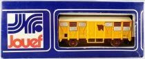 Jouef 6252 Ho Sncf Wagon Couvert 2 Essieux Animaux G41 Jaune Boite Bleue