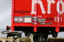 Jouef 6260 Ho Sncf Kronenbourg Refridgerated Wagon 2 axles Crystal Box