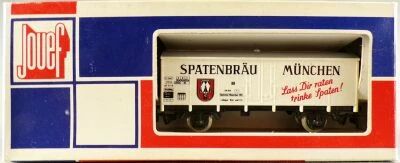 Jouef 6261 Ho Db Covered Fridge Wagon 516956 Spatenbrau M�nchen White Tricolours Box