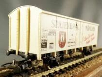 Jouef 6261 Ho Db Covered Fridge Wagon 516956 Spatenbrau M&uuml;nchen White Tricolours Box