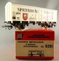 Jouef 6261 Ho Db Covered Refrigerated Wagon 516956 Spatenbrau M&uuml;nchen White Red Box