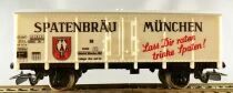Jouef 6261 Ho Db Wagon Couvert Frigorifique 516956 Spatenbrau M&uuml;nchen Blanc Boite Rouge