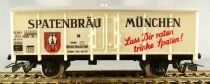 Jouef 6261 Ho Db Wagon Couvert Frigorifique 516956 Spatenbrau M&uuml;nchen Blanc Boite Rouge