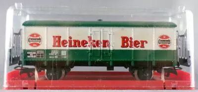 Jouef 6270 Ho Ns Wagon Couvert M�tallique 2 Essieux Heineken Boite Cristal