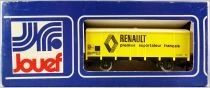 Jouef 6271 Ho Sncf Wagon Couvert Frigorifique 2 Essieux Uahs Renault Jaune Boite Bleue 2