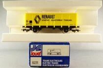 Jouef 6271 Ho Sncf Wagon Couvert Frigorifique 2 Essieux Uahs Renault Jaune Boite Bleue