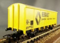 Jouef 6271 Ho Sncf Wagon Couvert Frigorifique 2 Essieux Uahs Renault Jaune Boite Bleue