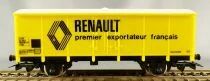 Jouef 6271 Ho Sncf Wagon Couvert Frigorifique 2 Essieux Uahs Renault Jaune Boite Bleue