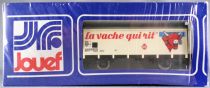 Jouef 6272 Ho Sncf Wagon Couvert Frigorifique 2 Essieux Uahs La Vache qui Rit Boite Bleue