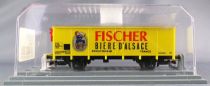 Jouef 627400 Ho Sncf Wagon Couvert Frigorifique 2 Essieux Uahs Bière Fischer Neuf Boite Cristal