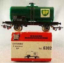 Jouef 6302 Ho Sncf Wagon Citerne BP 2 Essieux Boite Rouge