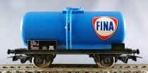 Jouef 6307 Ho Sncf Fina Tank Wagon Uh 2 Axles Blue 21 87 004 1 811-2 no Box