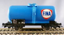 Jouef 6307 Ho Sncf Fina Tank Wagon Uh 2 Axles Blue 21 87 004 1 811-2 no Box