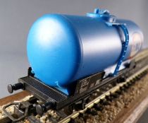 Jouef 6307 Ho Sncf Fina Tank Wagon Uh 2 Axles Blue 21 87 004 1 811-2 no Box