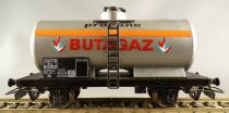 Jouef 6370 Ho Sncf Butagaz Propane Tank Wagon Grey Silver 2 Axles no Box